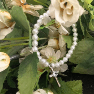Pearl Cross Bracelete